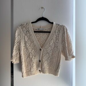 Cream Knit Cardigan